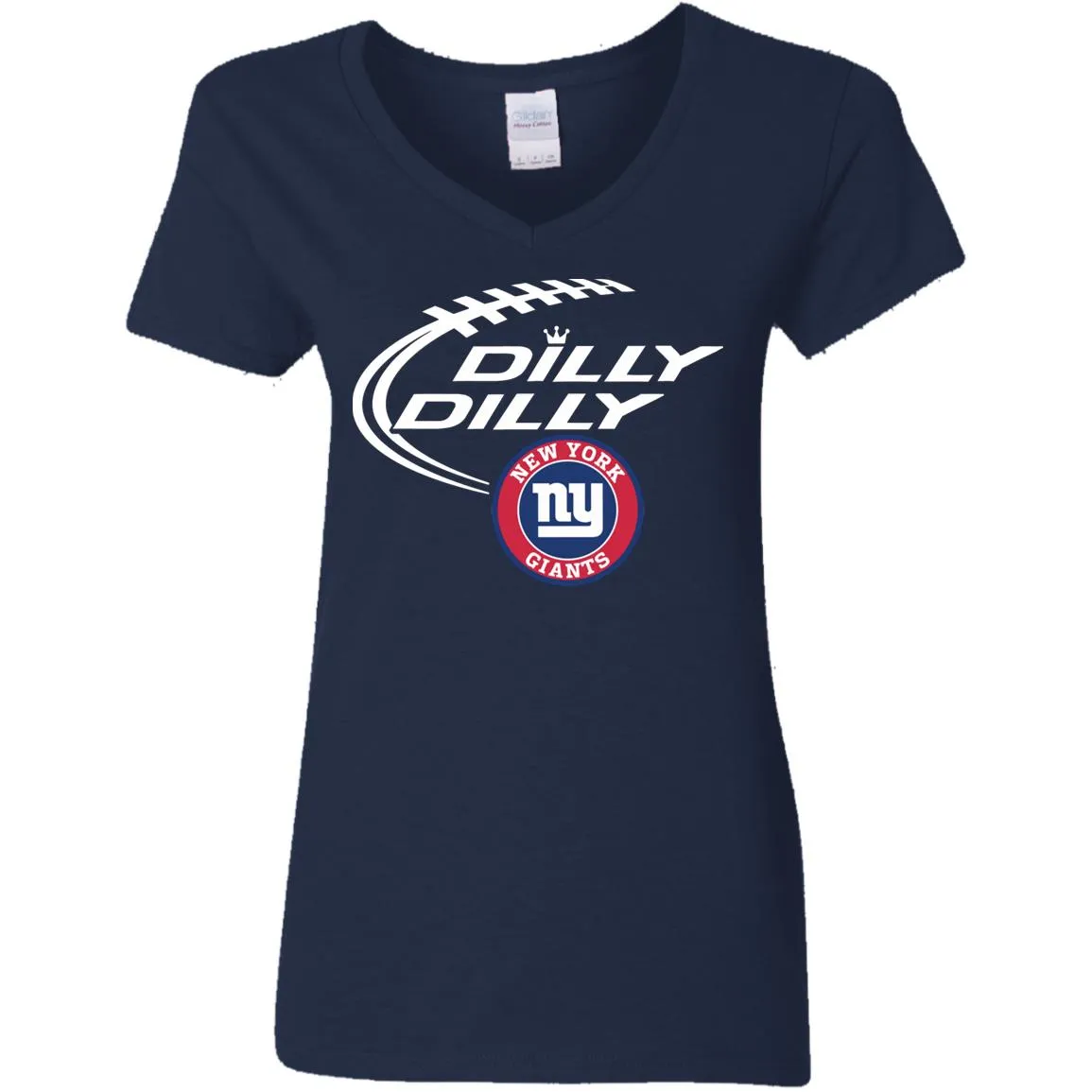 Dilly Dilly New York Giants Nfl Football Women V-Neck T-Shirt