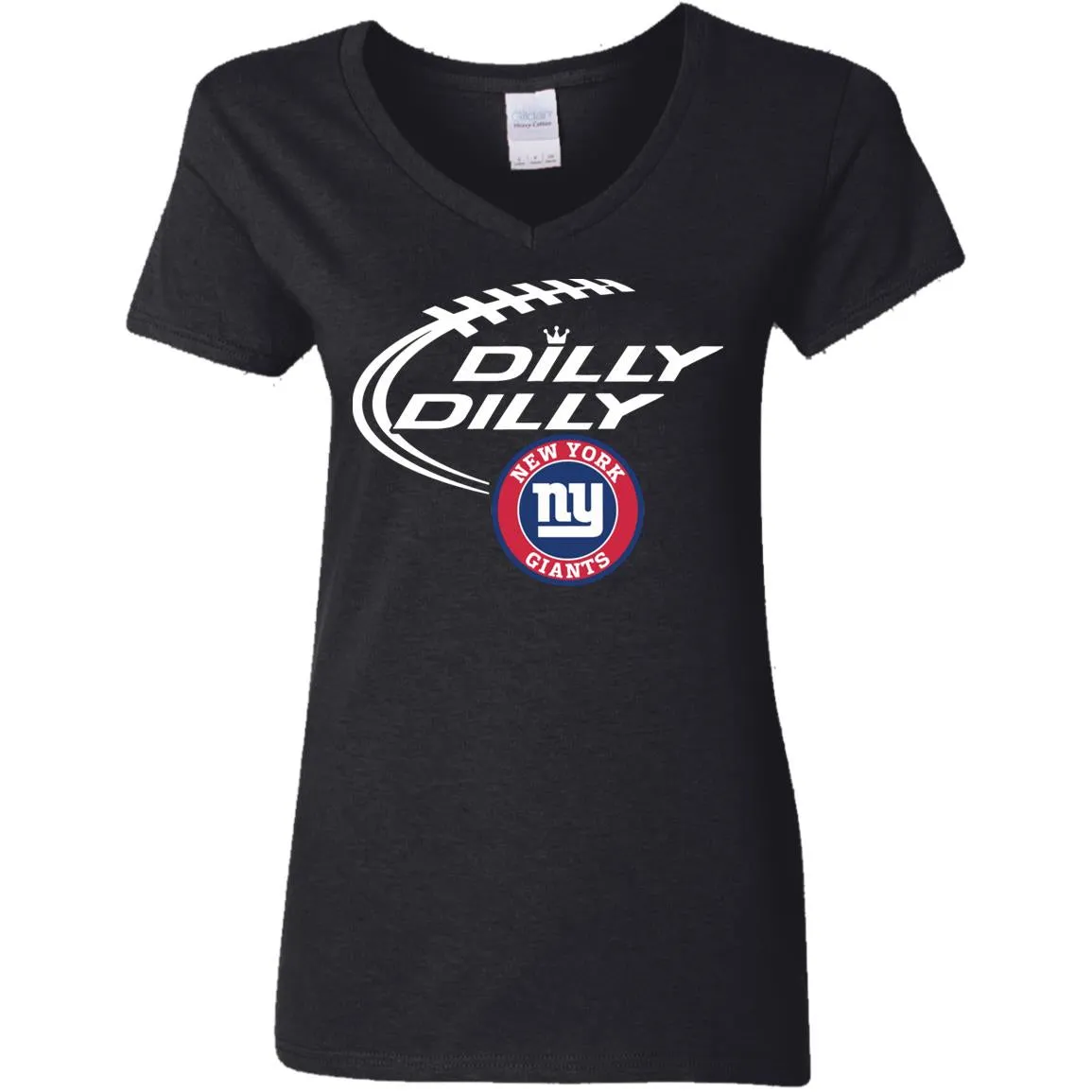 Dilly Dilly New York Giants Nfl Football Women V-Neck T-Shirt