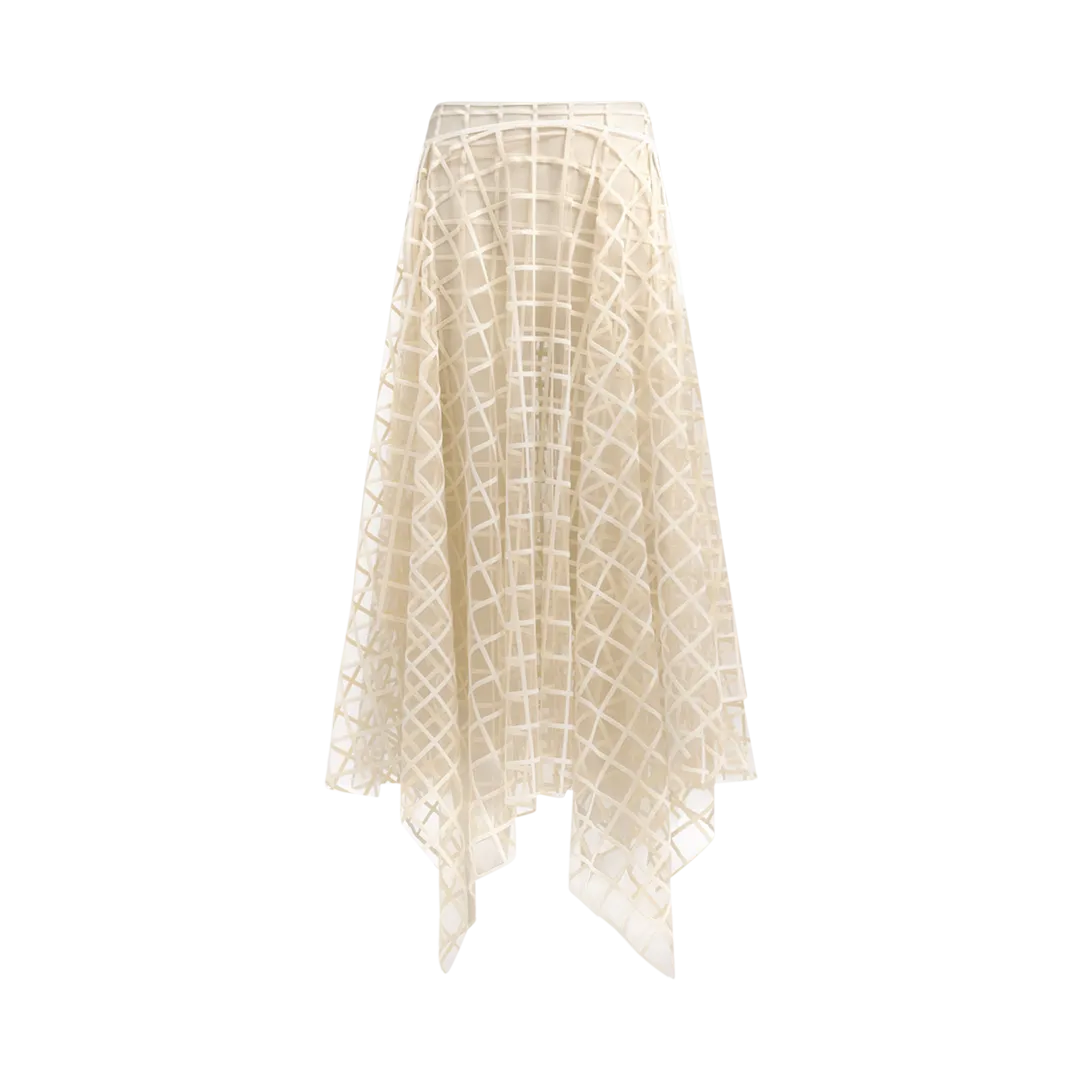 Document Sheer Maxi Skirt