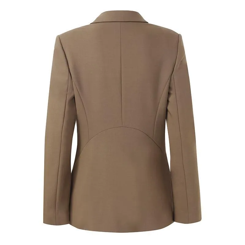 Double Layer Worsted Woolen Blazer