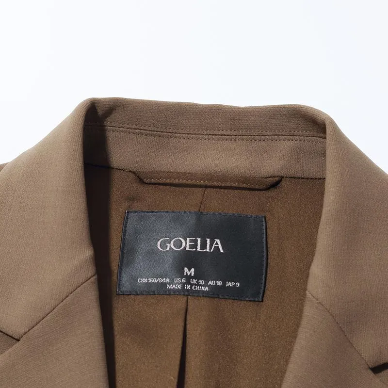 Double Layer Worsted Woolen Blazer
