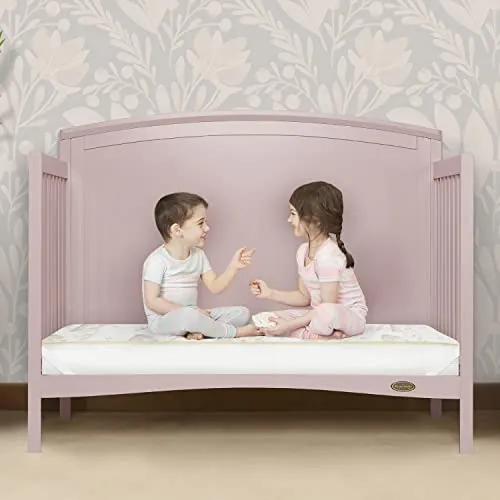 Dream On Me Twilight 5” 88 Coil Inner Spring Crib And Toddler Mattress, Greenguard Gold Certified, 10 Year Limited Warranty, Waterproof Vinyl Cover, Made In The U.S.A, Support And Comfort