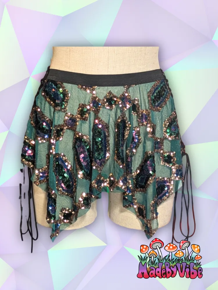 Emerald Nightfall Pixie Skirt - Made to Order