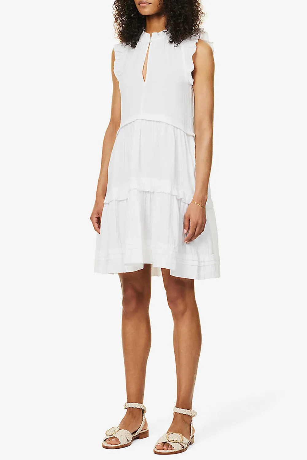 Fika Frilly White Dress