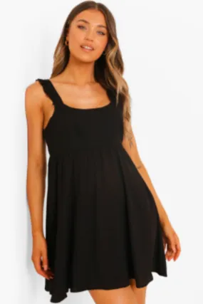 Fit And Flare Black Mini Dress