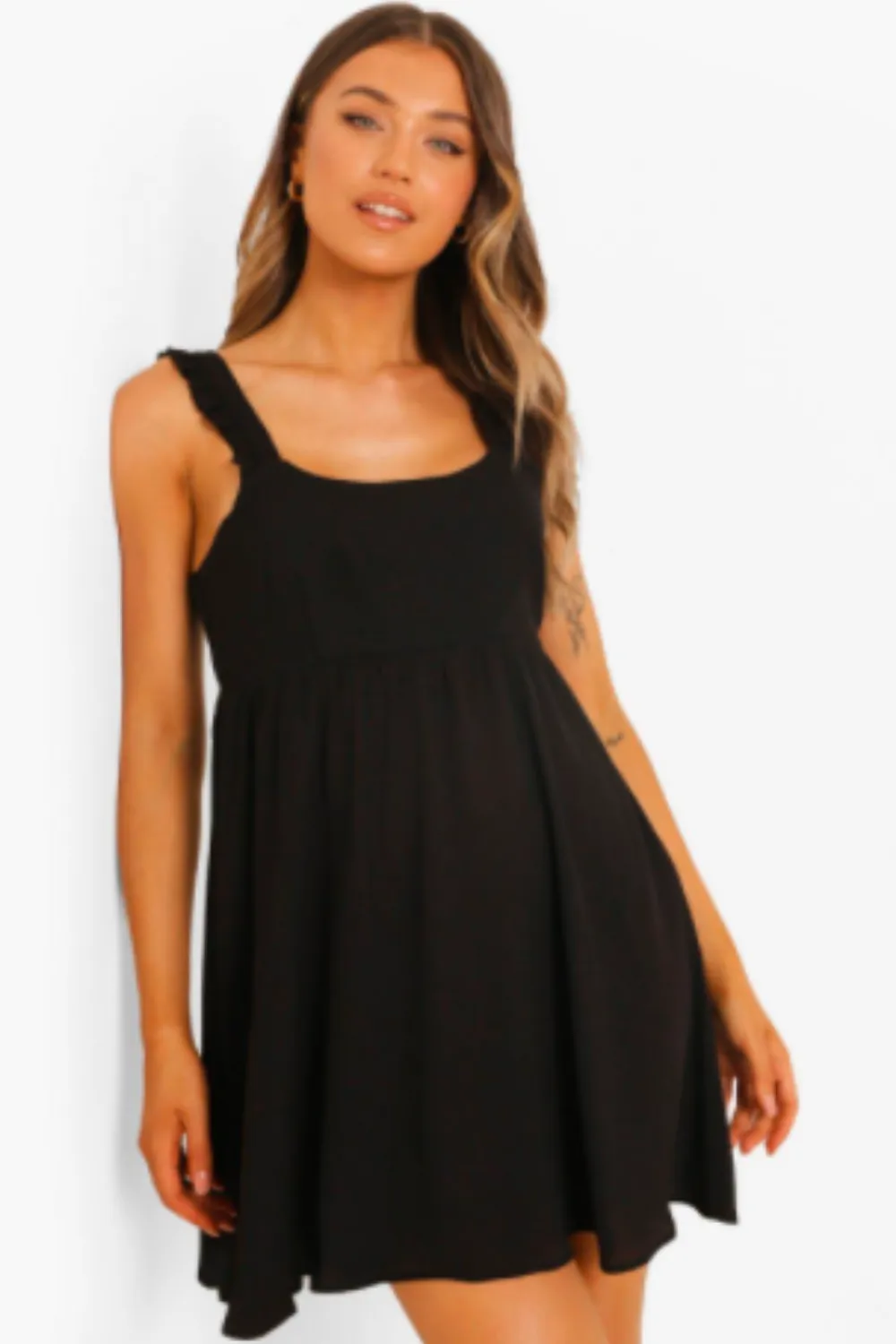 Fit And Flare Black Mini Dress