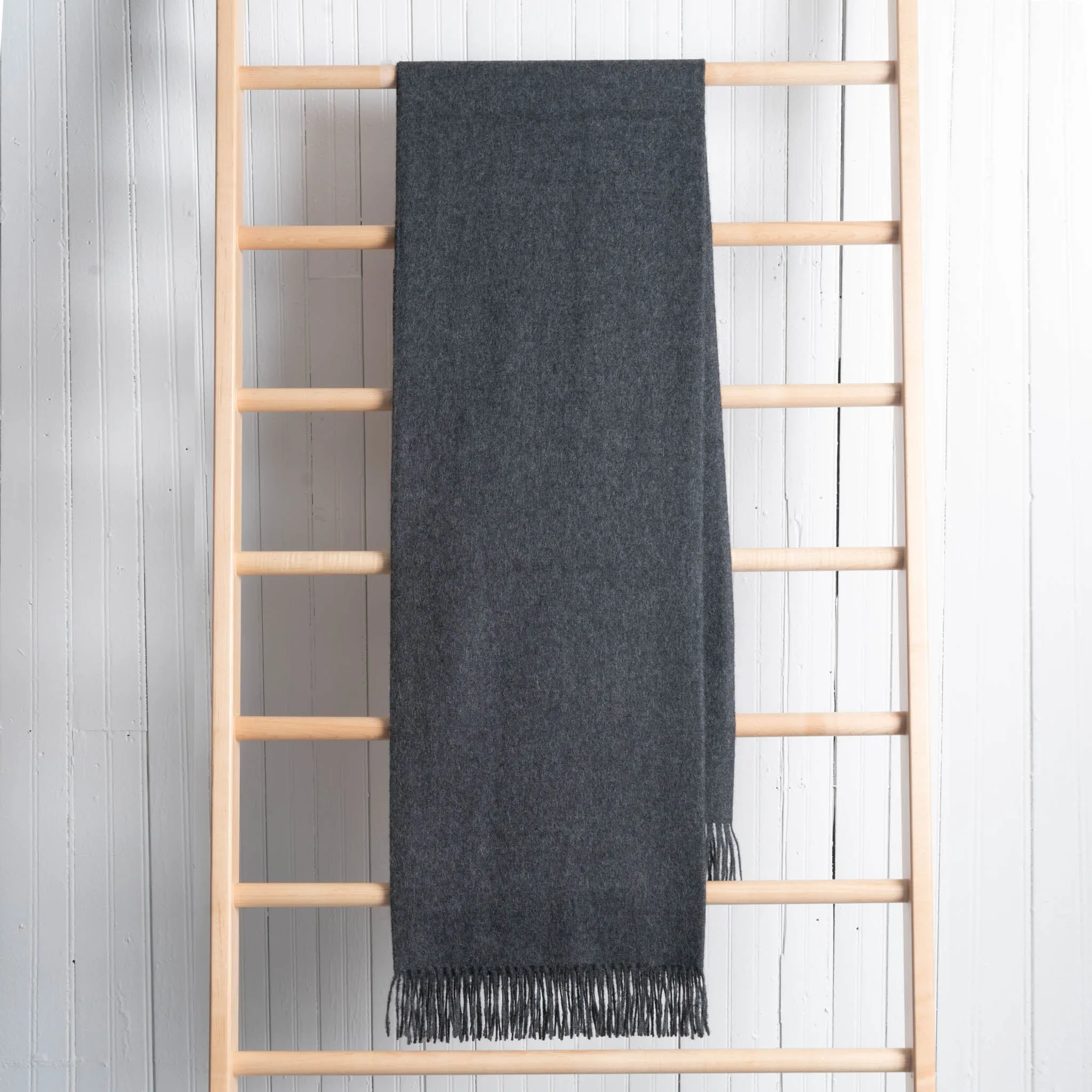 Fluff Solid Color Baby Alpaca Throw Blanket