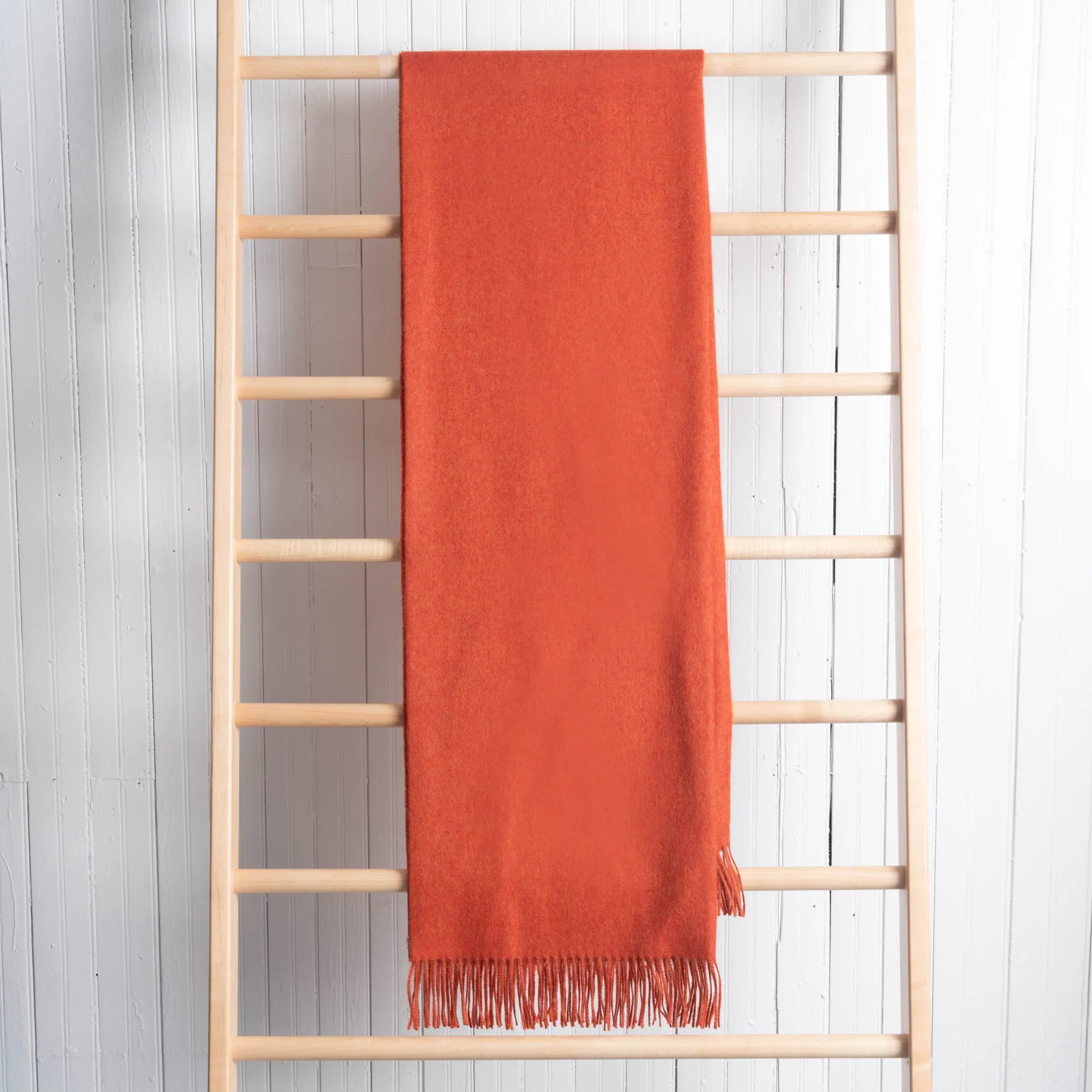Fluff Solid Color Baby Alpaca Throw Blanket