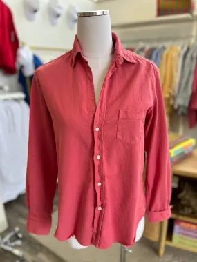 Frank & Eileen - Barry Tailored Woven Button Up in Flamingo