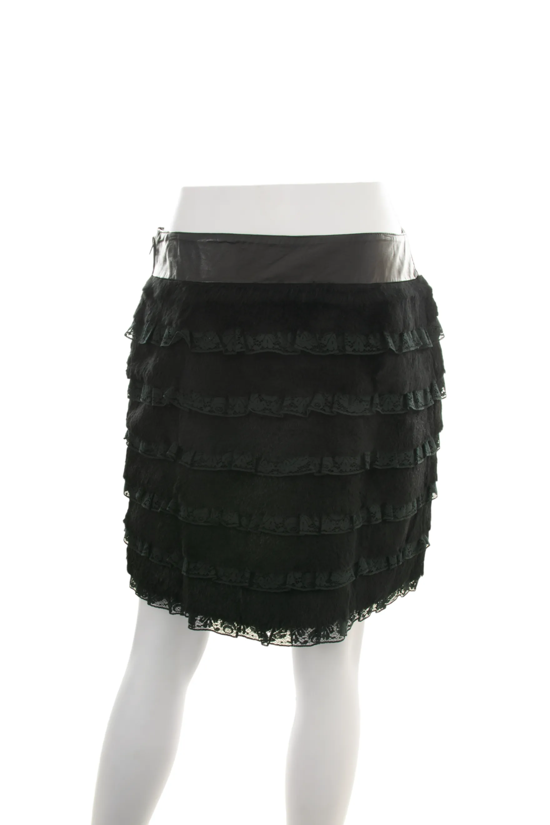 Fur and Leather Skirt