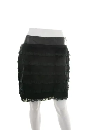 Fur and Leather Skirt