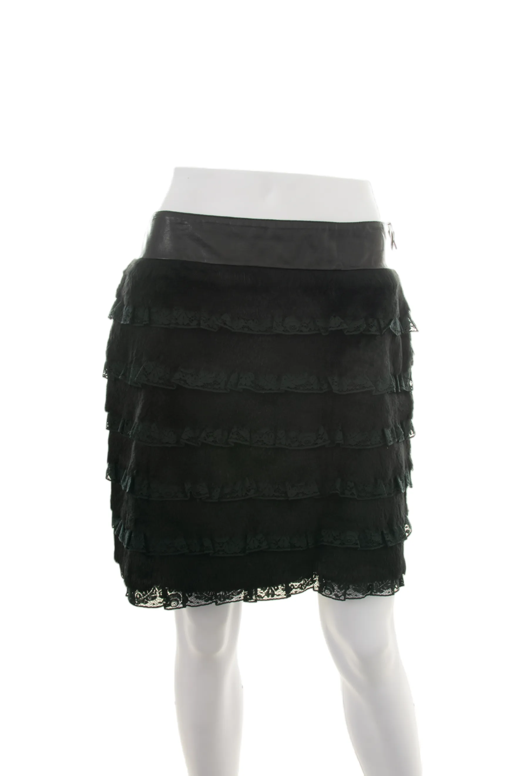 Fur and Leather Skirt
