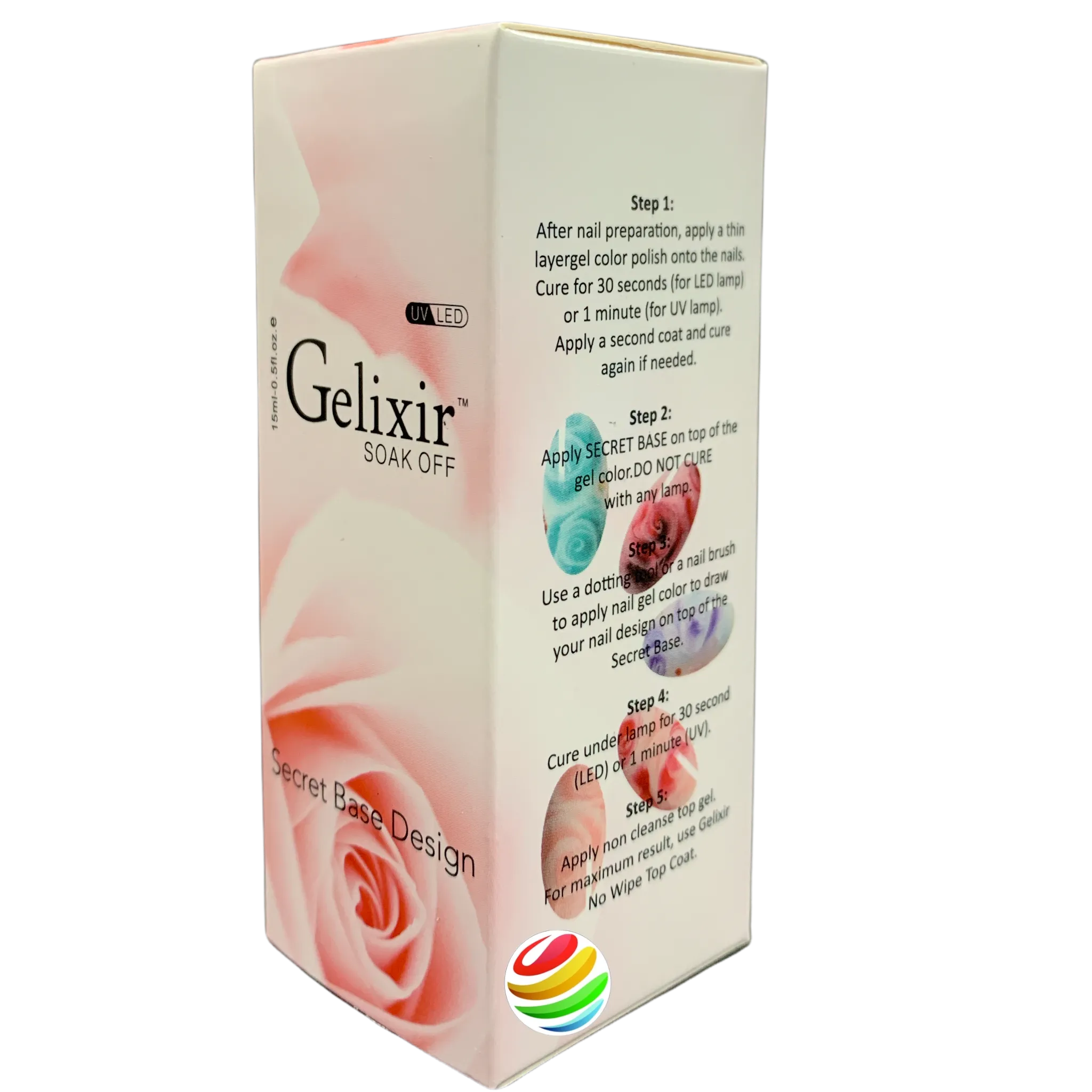 Gelixir Secret Gel Base Design .5 fl oz