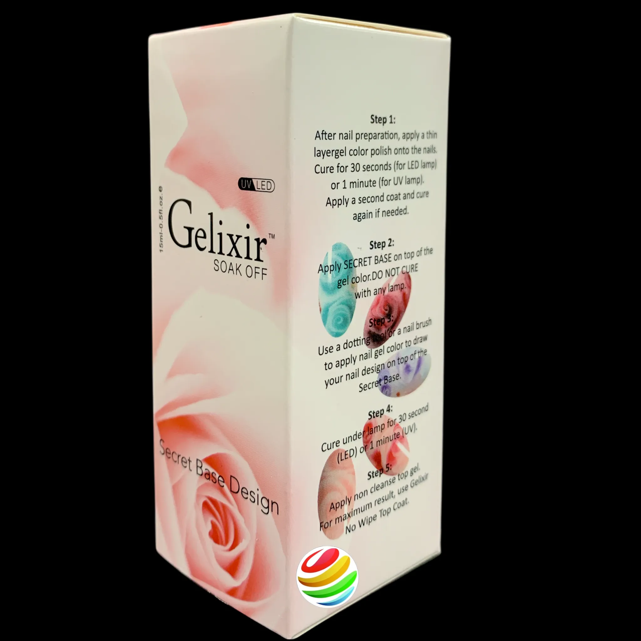 Gelixir Secret Gel Base Design .5 fl oz