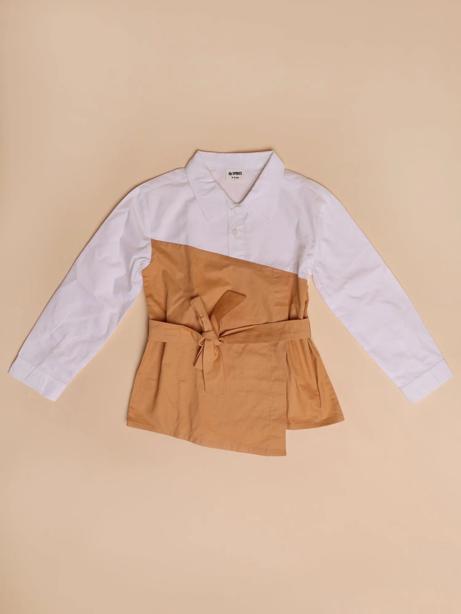 Girls Layered Tunic and Flared Pants Set