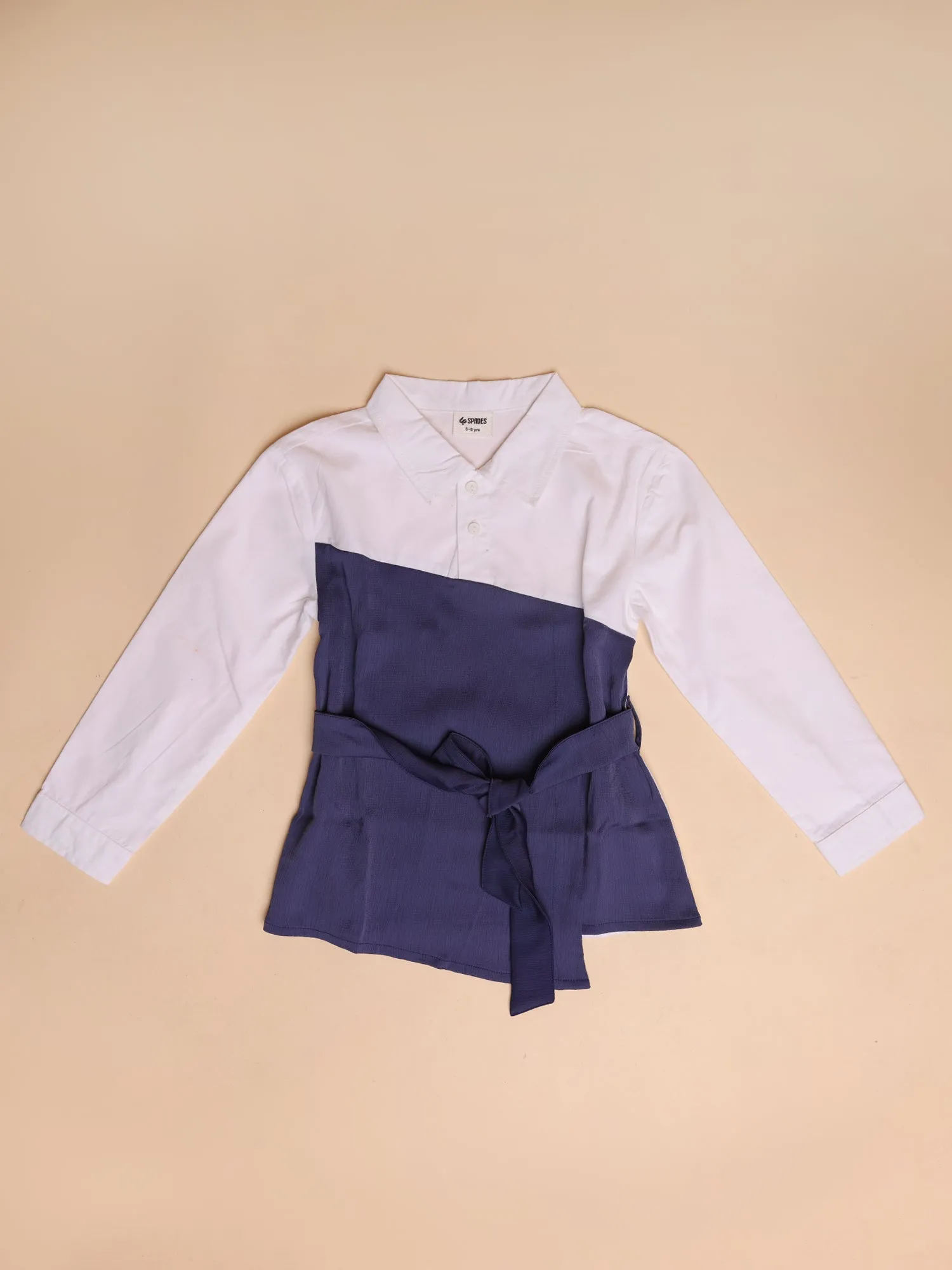 Girls Layered Tunic and Flared Pants Set