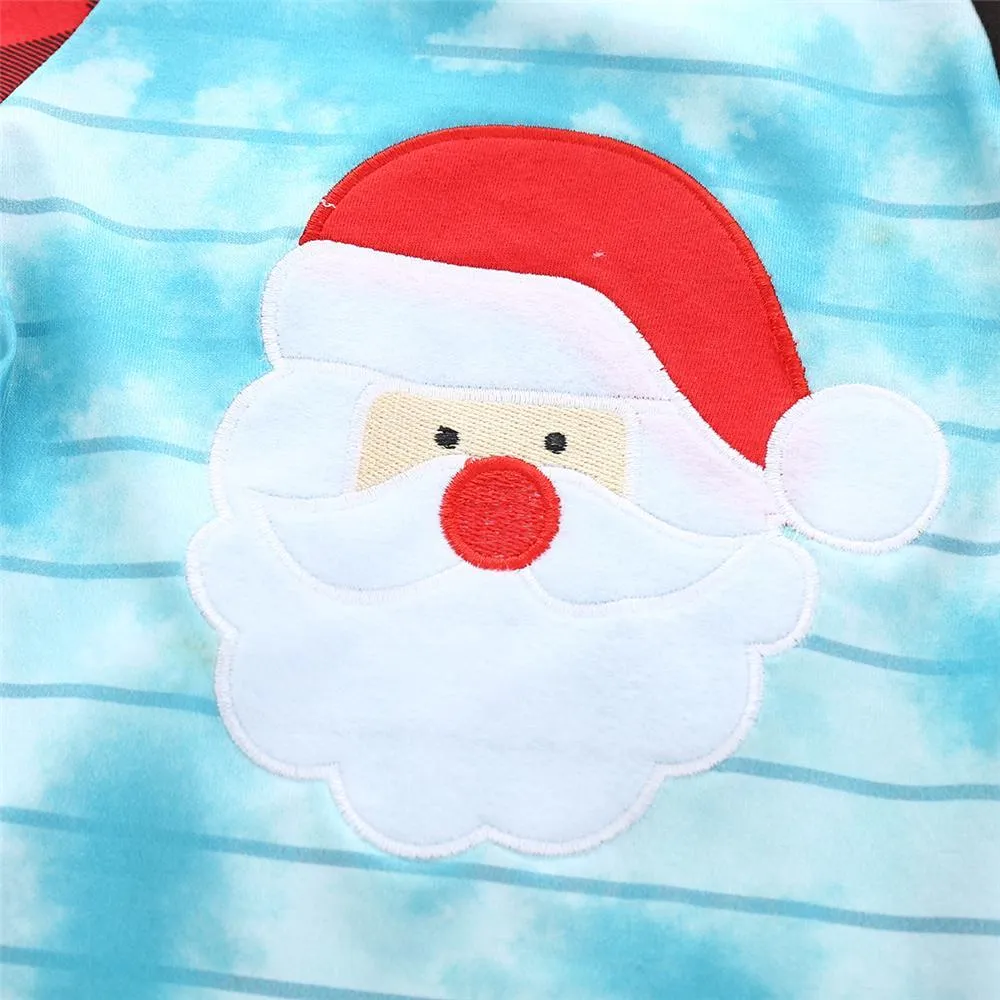 Girls Plaid Cartoon Tie Dye Long Sleeve Top & Flare Pants Wholesale Girls Clothing