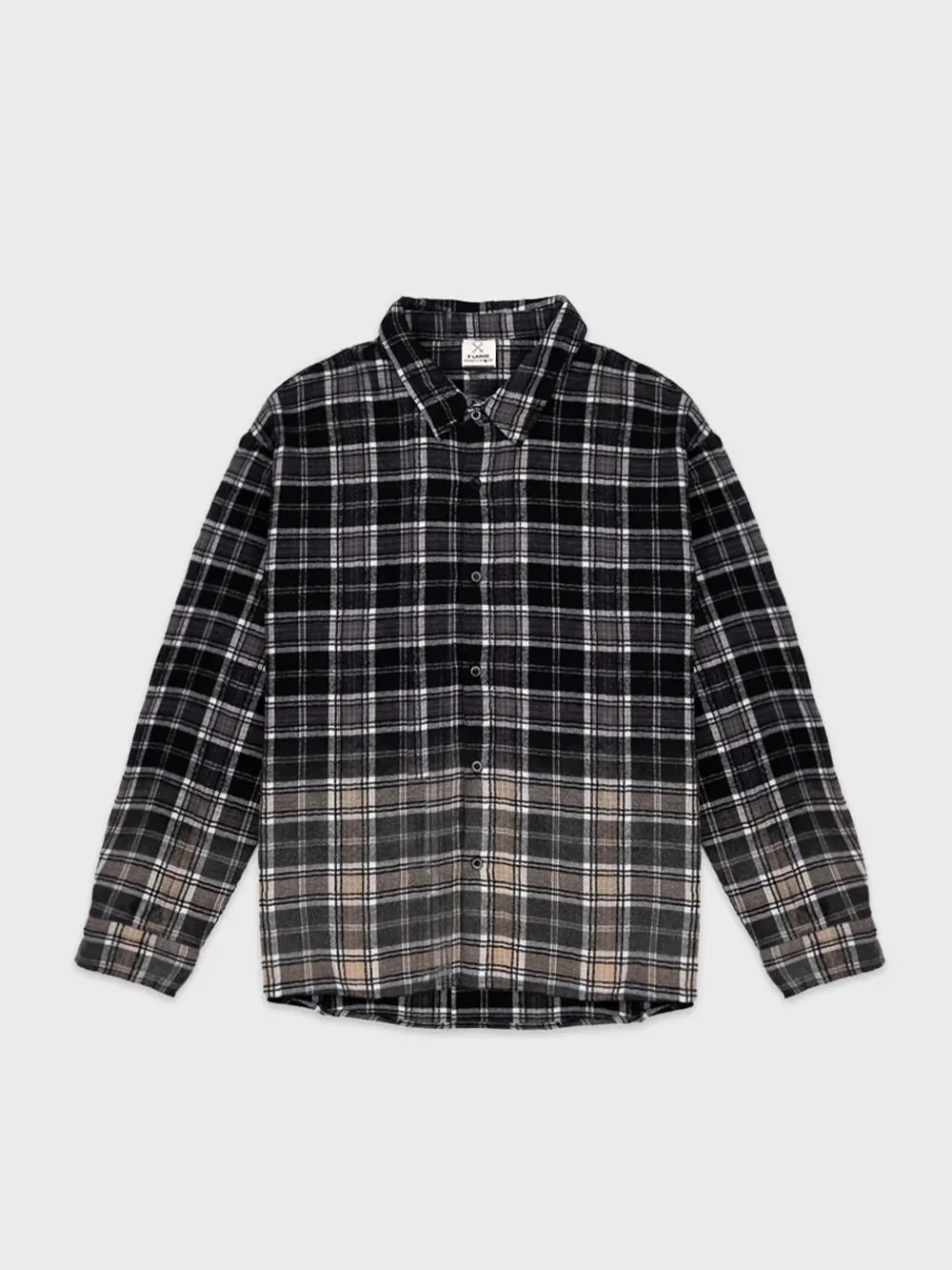 Gothic Flannel Shirt - Dip Dye