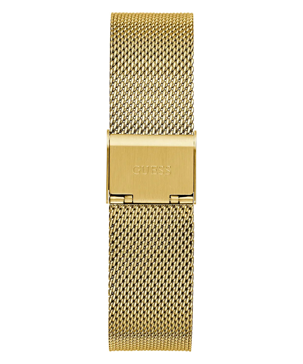 GUESS Mens Gold Tone Analog Watch