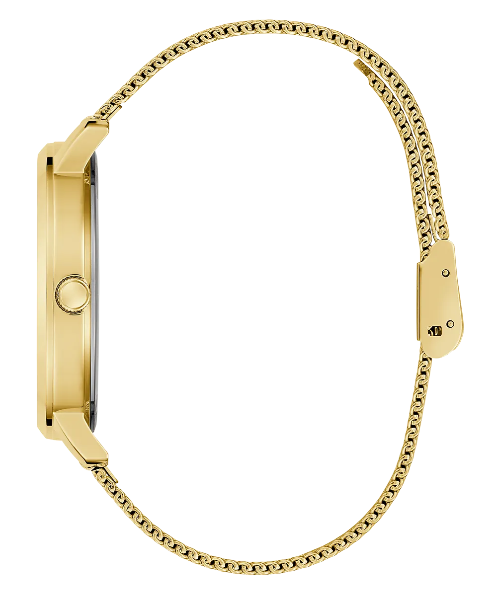 GUESS Mens Gold Tone Analog Watch