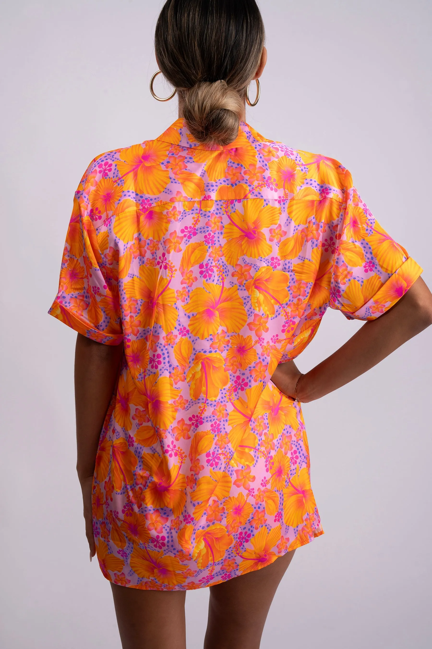 Hibiscus Button Up