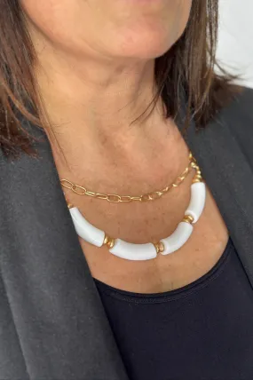 Holly Necklace - White