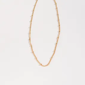 Howard's - Layer Me Bead Chain Necklace - Gold, 18 Inch