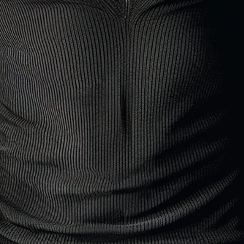 Incerun Männer T-Shirts einfarbig gestrickt V-Ausschnitt Langarm Streetwear lässige Männer Kleidung Herbst 2024 Mode Camisetas S-5XL