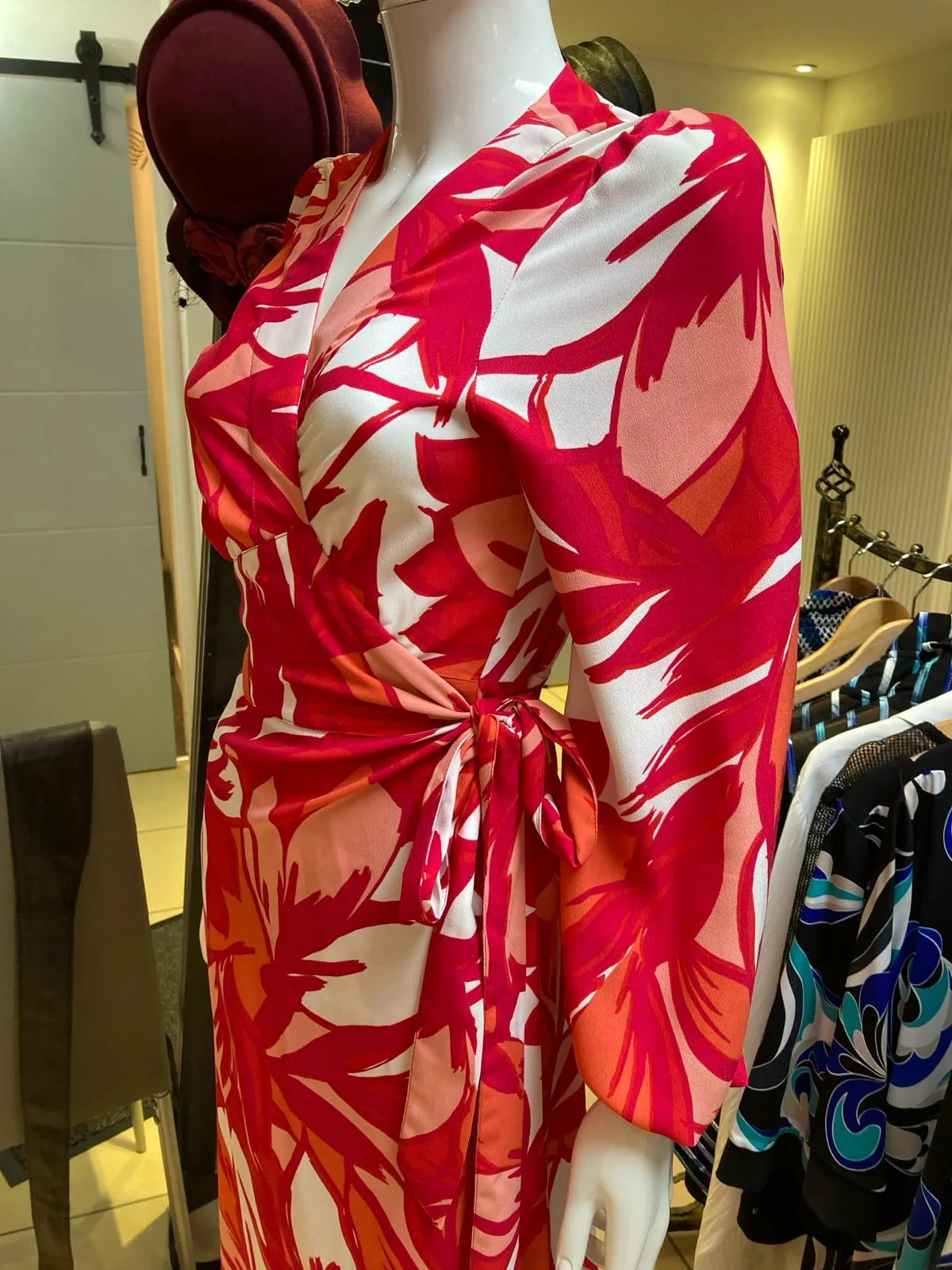 James lakeland wrap midi dress