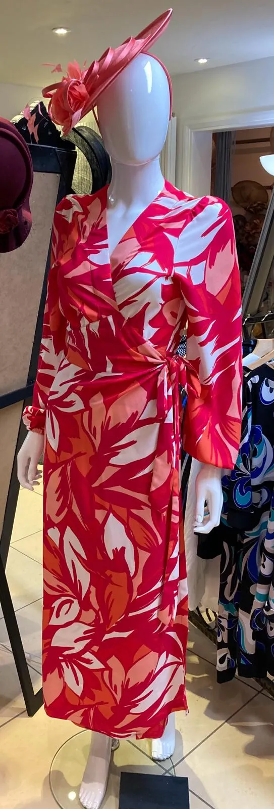 James lakeland wrap midi dress