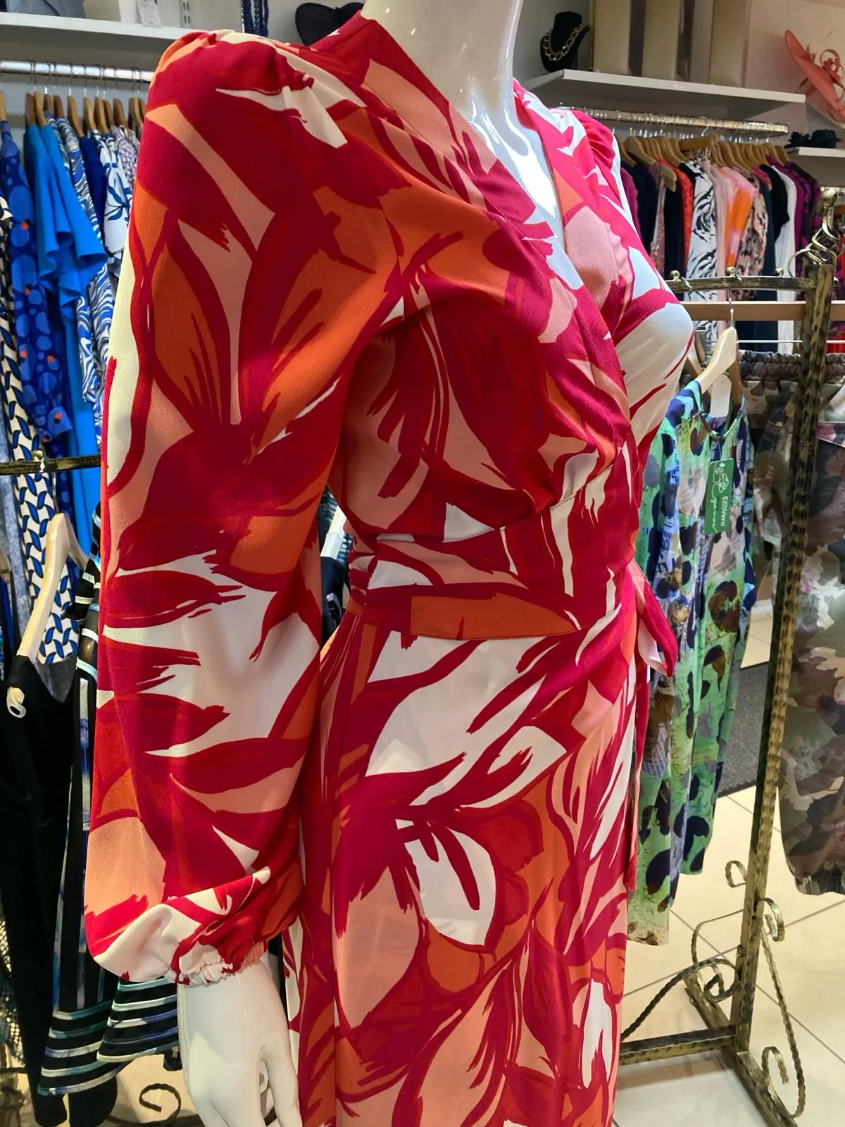 James lakeland wrap midi dress