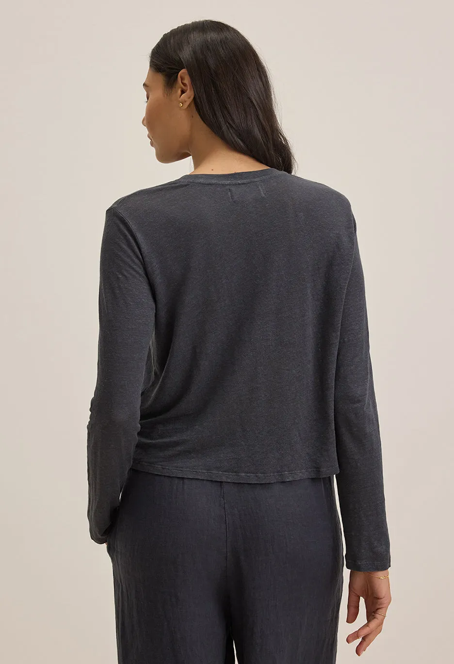Kara Linen Knit Top