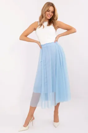 Light and airy tulle midi skirt