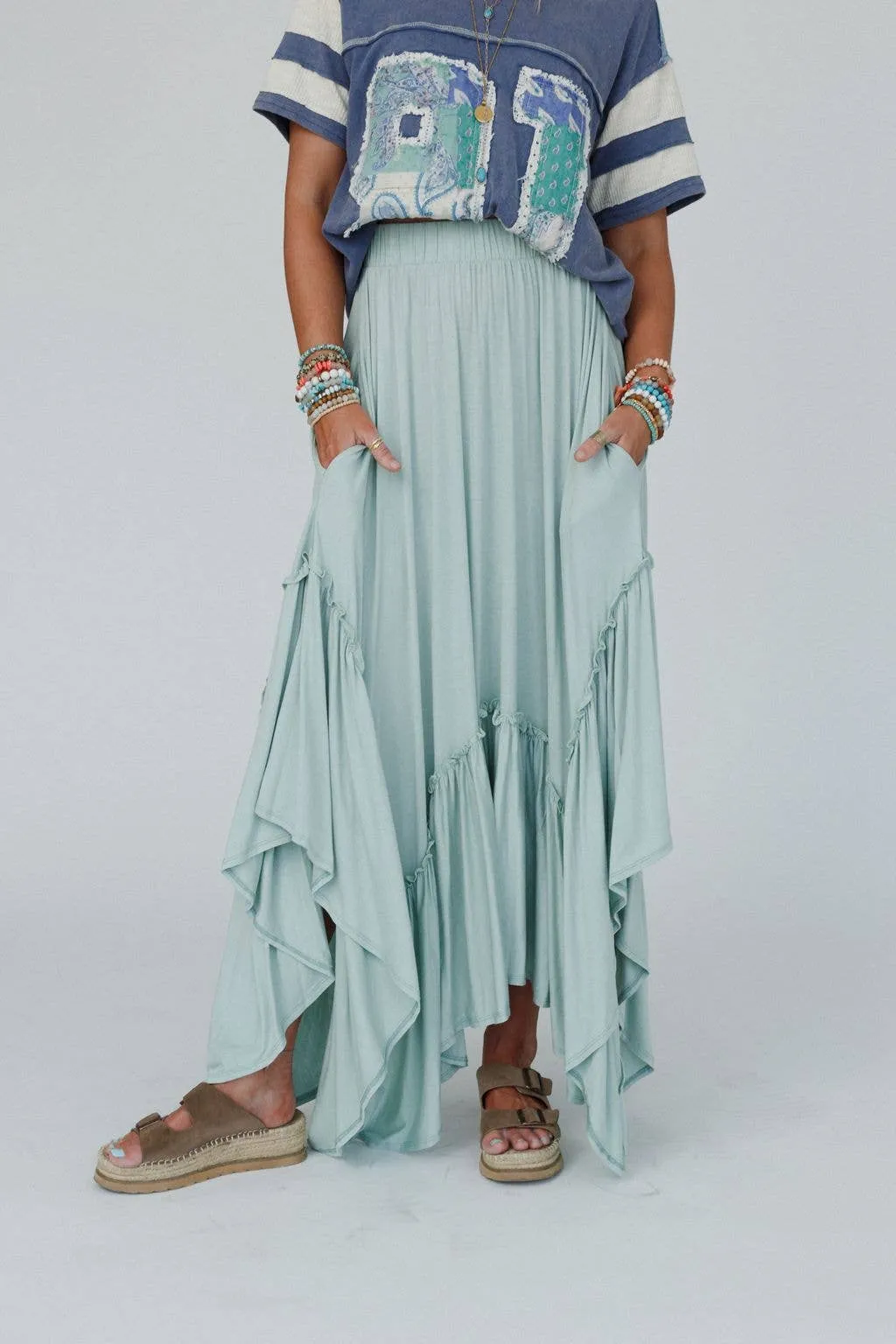 Logan Forever Beauty Maxi Skirt - Pale Sage