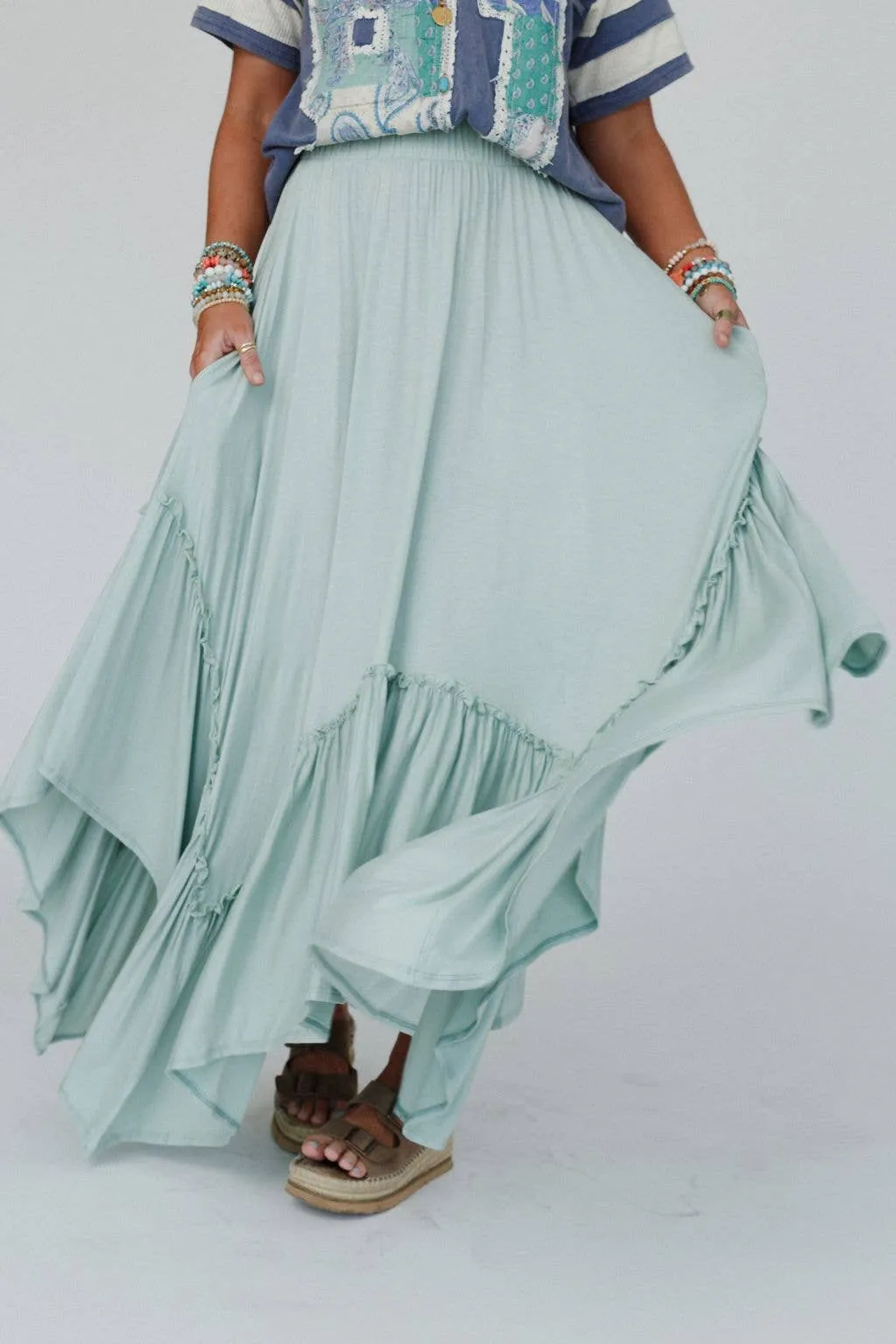 Logan Forever Beauty Maxi Skirt - Pale Sage