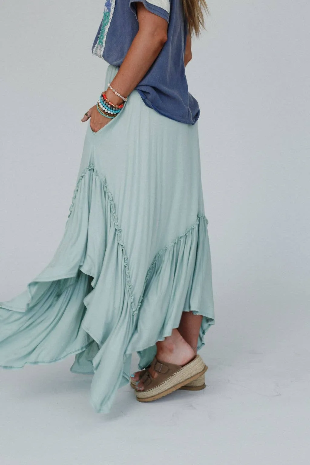 Logan Forever Beauty Maxi Skirt - Pale Sage