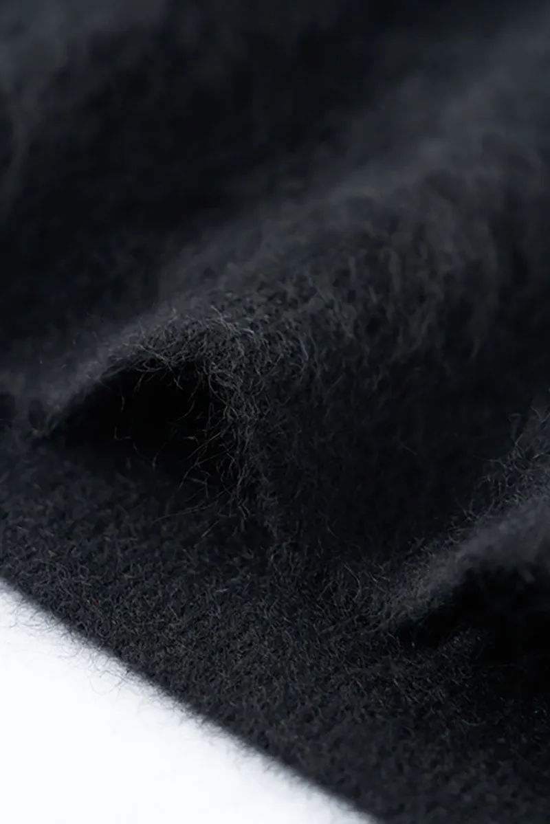 Luxe Brushed Cashmere Quarter Zip Sweater