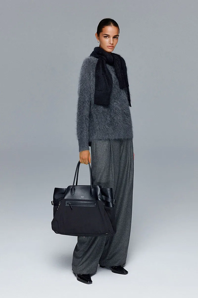 Luxe Brushed Cashmere Quarter Zip Sweater