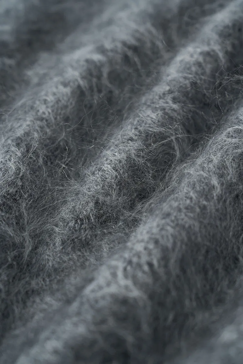 Luxe Brushed Cashmere Quarter Zip Sweater