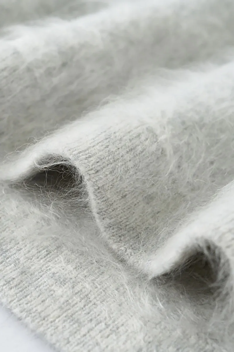 Luxe Brushed Cashmere Quarter Zip Sweater