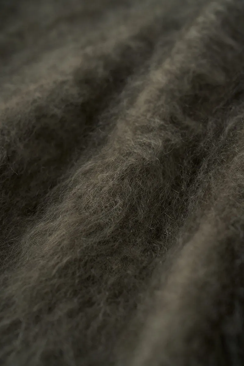 Luxe Brushed Cashmere Quarter Zip Sweater