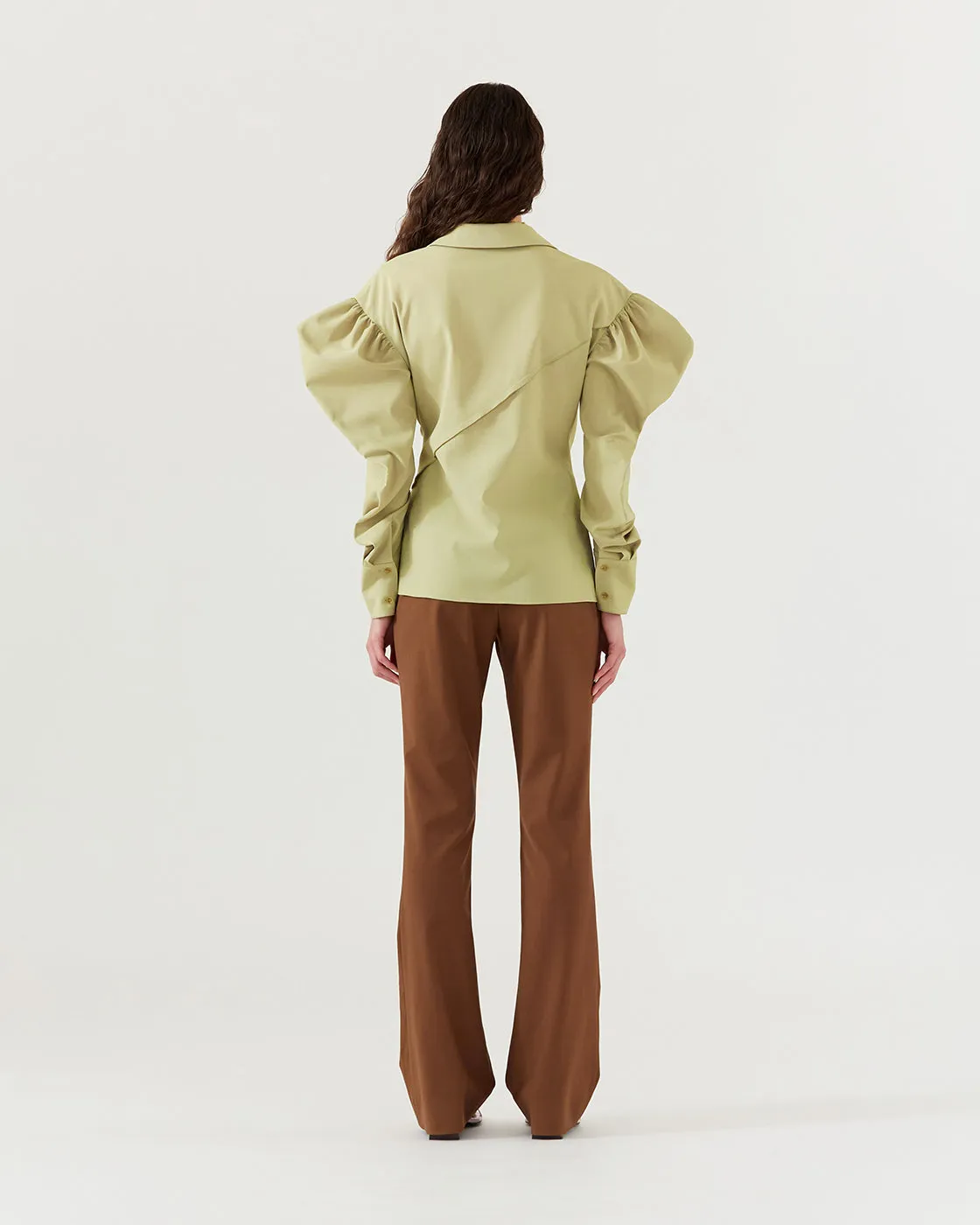 Lyra Top Tailored Suiting Sage