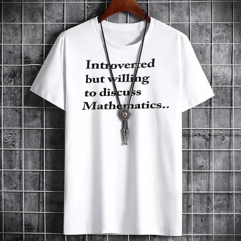 Men's Summer Cotton T-Shirt - Sporty Streetwear Tee