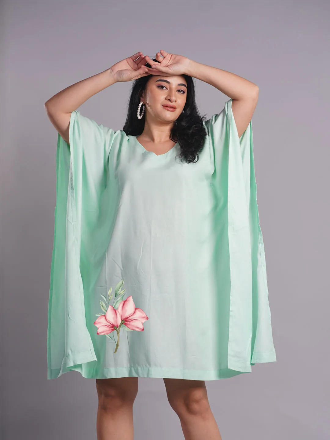 Mint Rayon Kaftan - Appealing