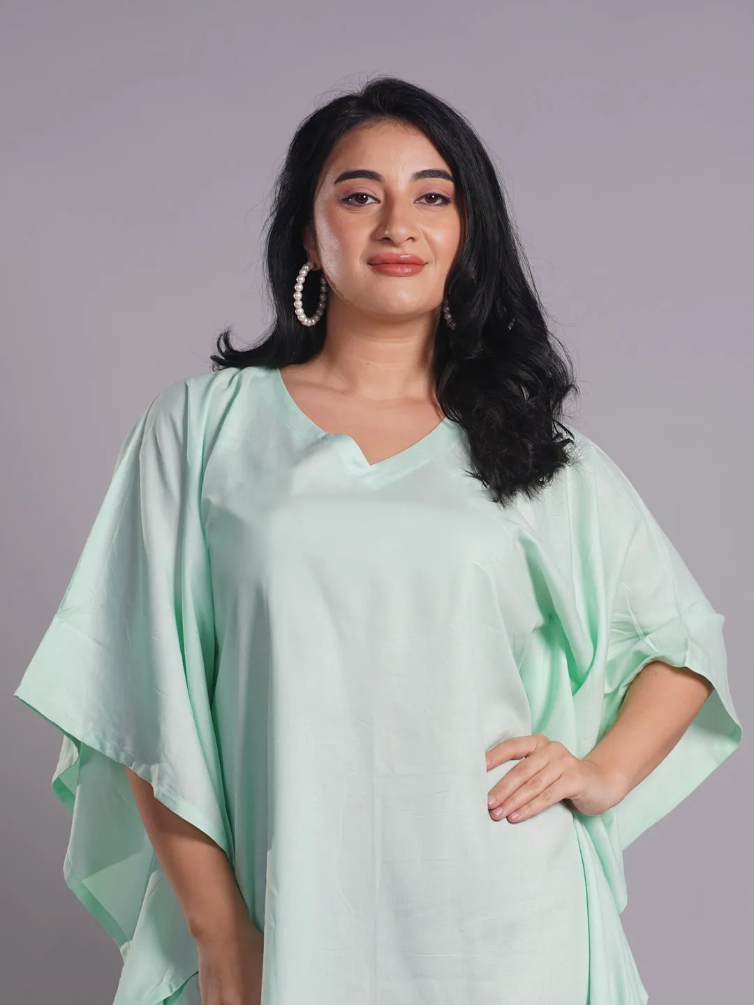 Mint Rayon Kaftan - Appealing