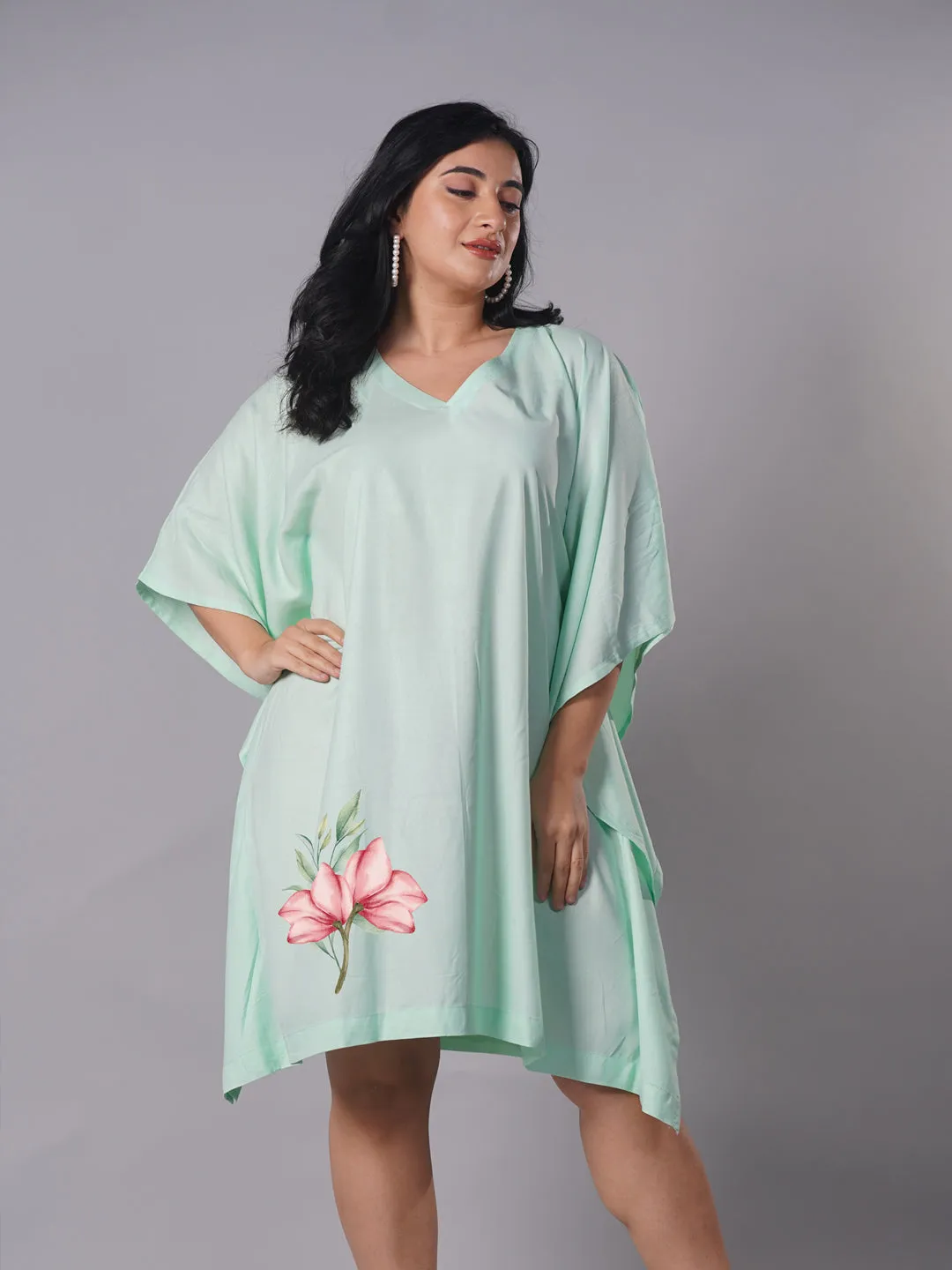 Mint Rayon Kaftan - Appealing