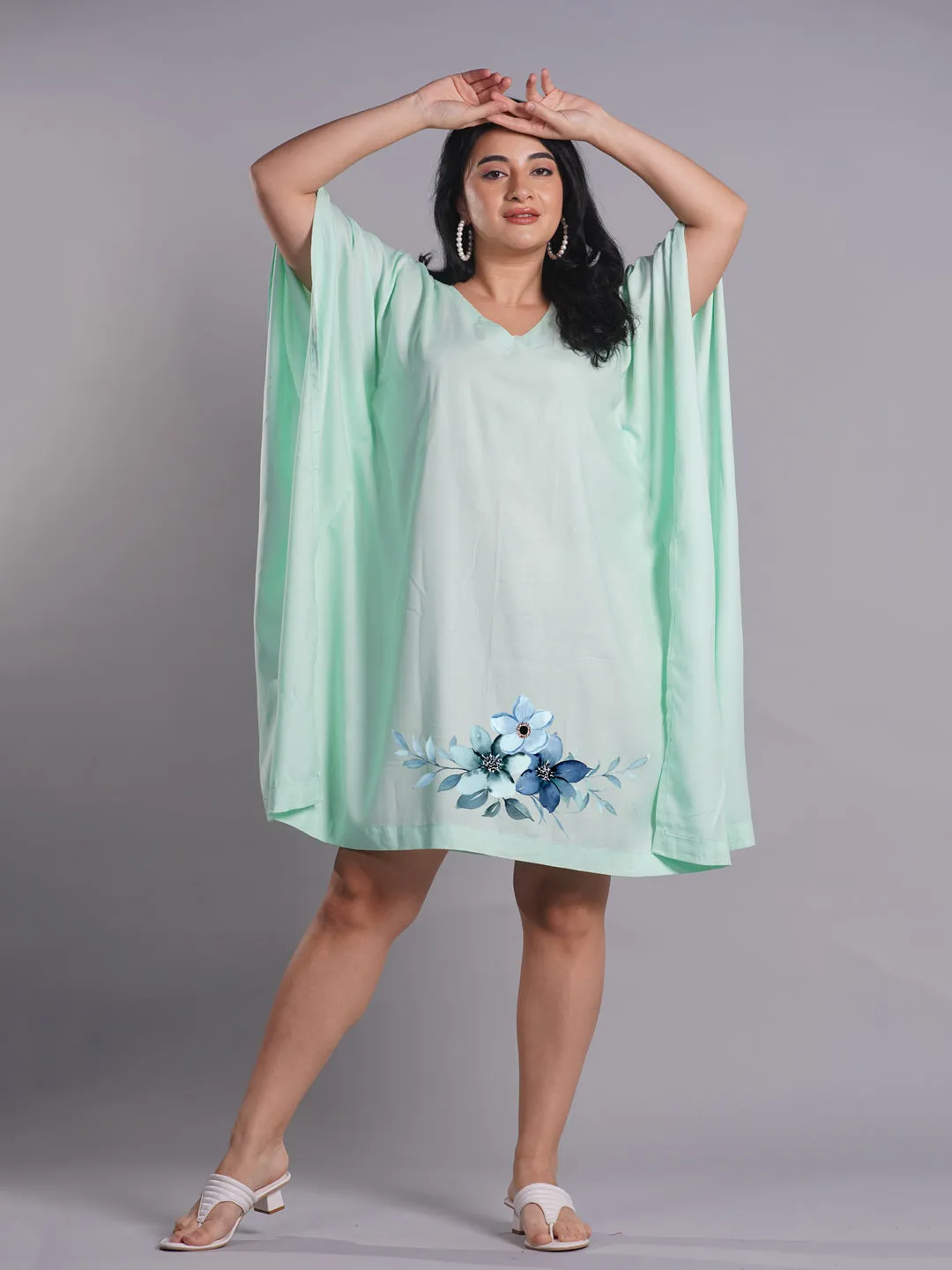 Mint Rayon Kaftan - Selective