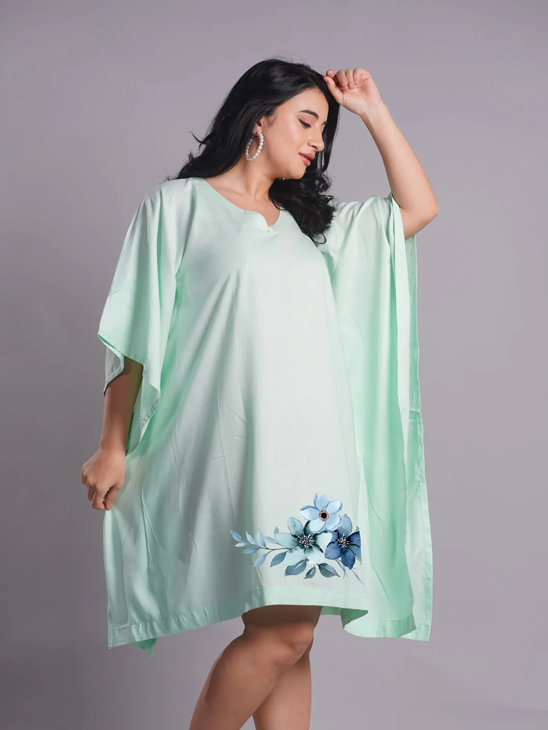 Mint Rayon Kaftan - Selective