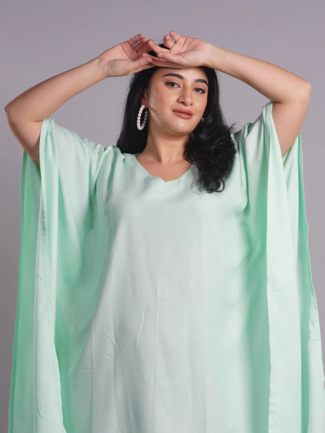 Mint Rayon Kaftan - Selective