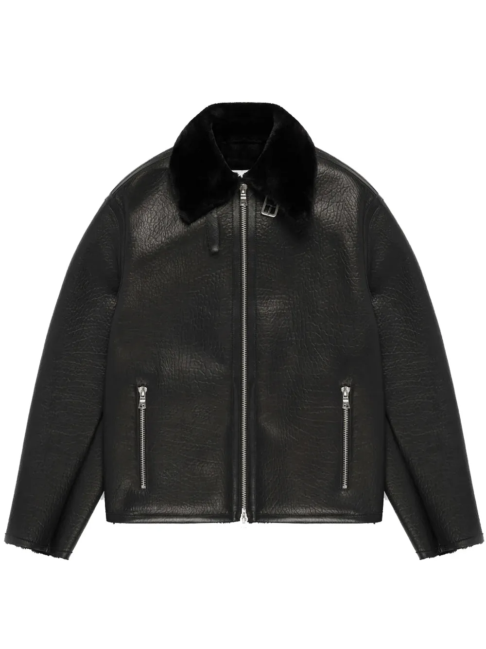MKI MIYUKI ZOKU Shearling Flight Jacket Black